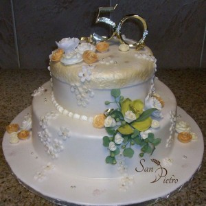 gâteau du 50e anniversaire orchidée / 50th Anniversary cake green orchide