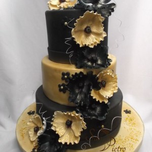 Noir et Or gâteau / Black and Gold cake
