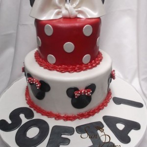 gâteau Minnie Mouse pour Sofia / Minnie Mouse cake for Sofia