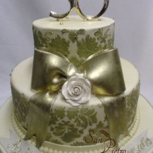 gâteau 50ième Damask / 50th Damask cake