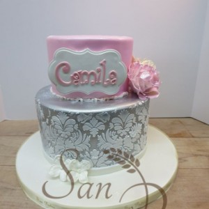 Baptism cake for Camila