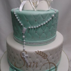 Baptism cake for Luca