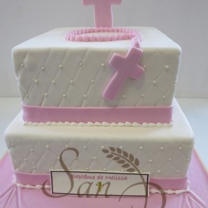 Baptism cake for Melissa