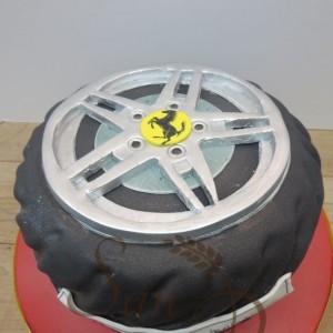 Ferrari Wheel Cake