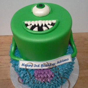 Mike and Sully Monsters Cake