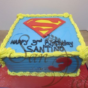 Superman Butter Cream Cake