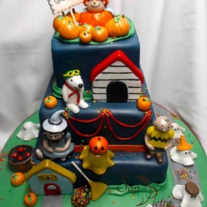 gâteau d'halloween Charlie Brown / Charlie brown Cake halloween