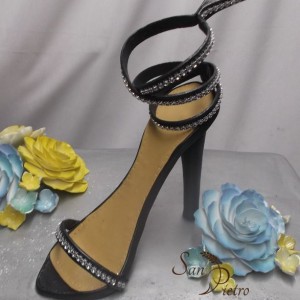gâteau de chaussures noir / Bridal Shower Shoe cake 2