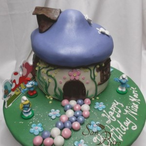 gâteau schtroumpfs / Smurfs cake