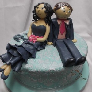 gâteau de fiançailles pour Amanda et Mario / Character cake Amanda and Mario