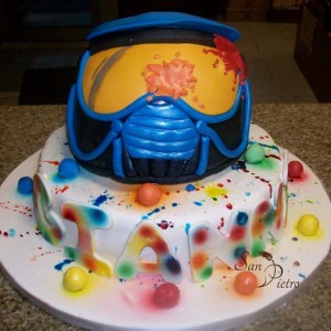 gâteau paintball / Paint ball cake