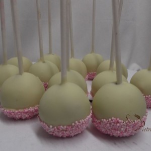 Perles roses de cake pops / Pink pearls cake pops