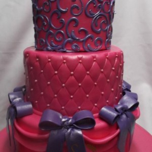 gâteau princess 3 étages / Princess three tier cake