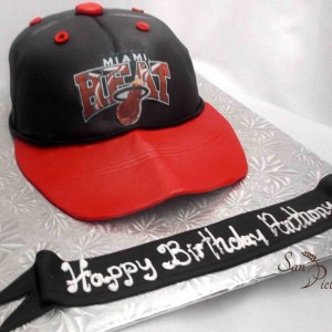 gâteau Miami Heat Cap cake