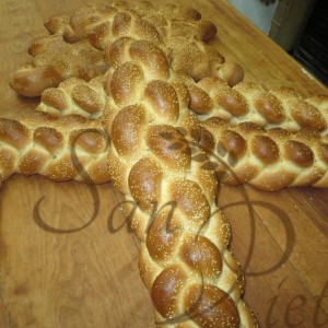 canne à pain tressé St.joseph / StJoseph Bread Cane