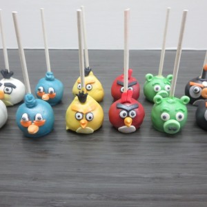 angry birds cake pops