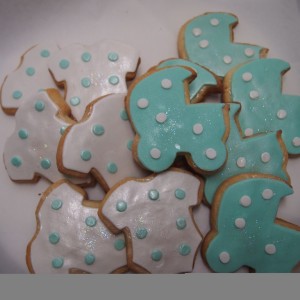 biscuits au beurre baby shower / Baby Shower shaped cookies