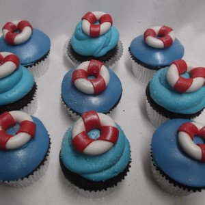 nautical cupcakes