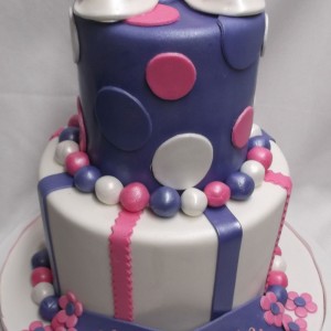 Violet et Rose deux étages /Two Tier purple and pink