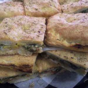 Vegetarian Stuffed Pizza Vegetarian Stuffed Pizza