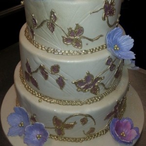Gold Wedding Cake